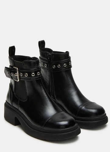NEW Steve Madden Big Kids Black Kiki Boots-NIB Size 3M