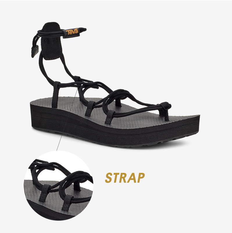 NEW TEVA MIDFORM INFINITY STVF2417890-BLK BLACK SUMMER Sandals US W5 - 8