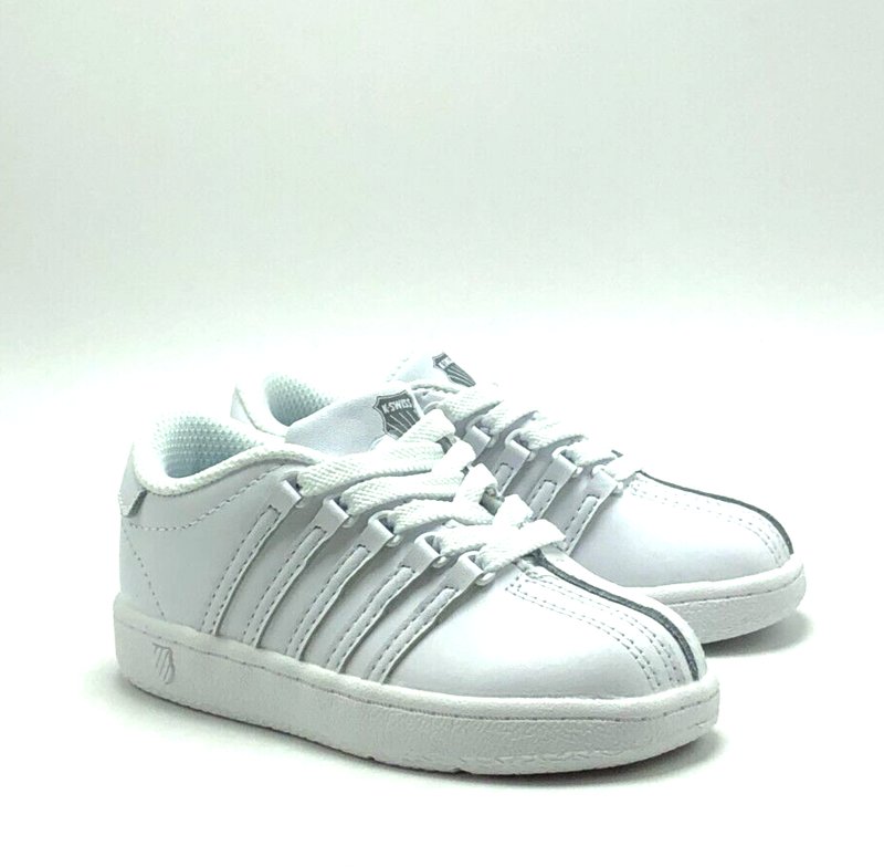 *NEW* TODDLER BABY K-SWISS CLASSIC VN LOW (TD) WHITE/WHITE (23343 912) 