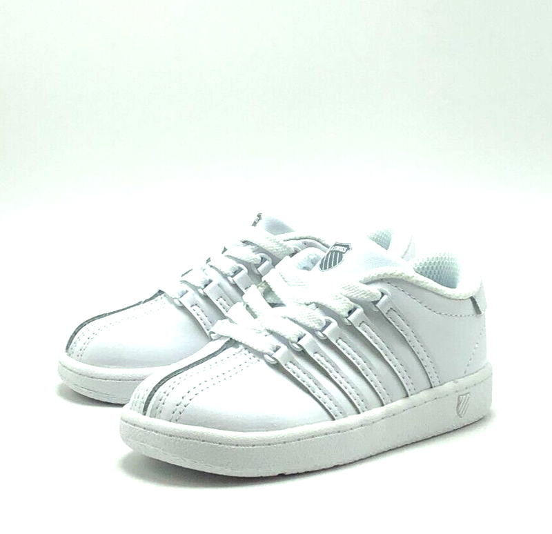 *NEW* TODDLER BABY K-SWISS CLASSIC VN LOW (TD) WHITE/WHITE (23343 912) 
