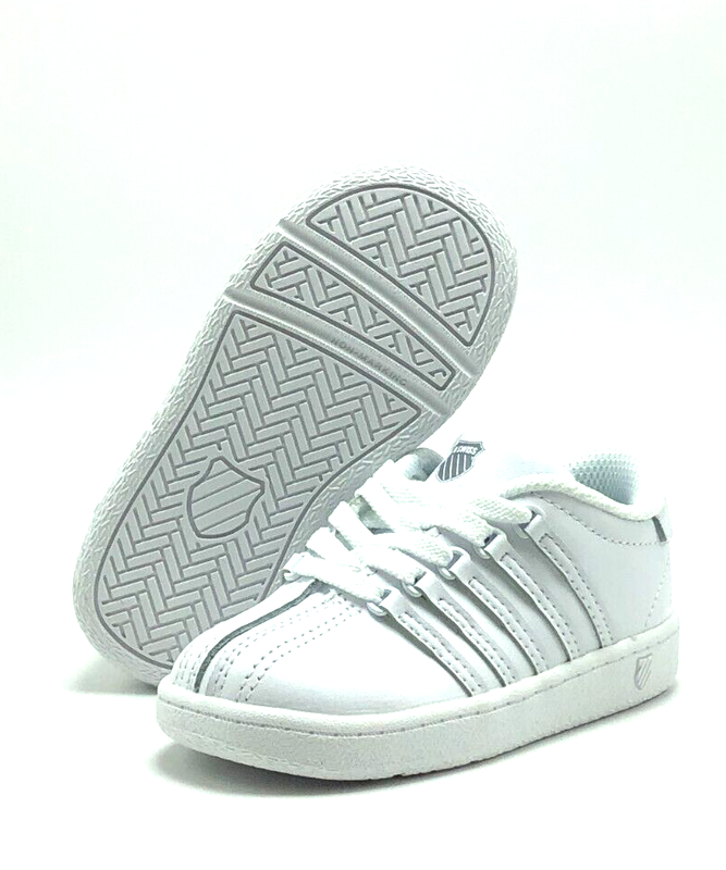 *NEW* TODDLER BABY K-SWISS CLASSIC VN LOW (TD) WHITE/WHITE (23343 912) 