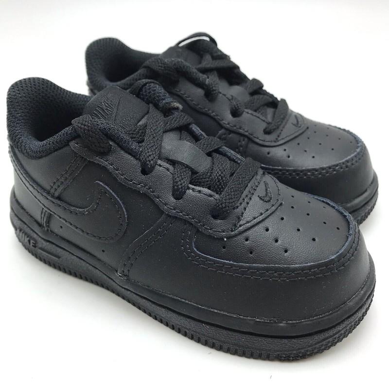 *NEW* Toddler Baby Nike Air Force 1 LE (TD) Black / Black (DH2926 001) 