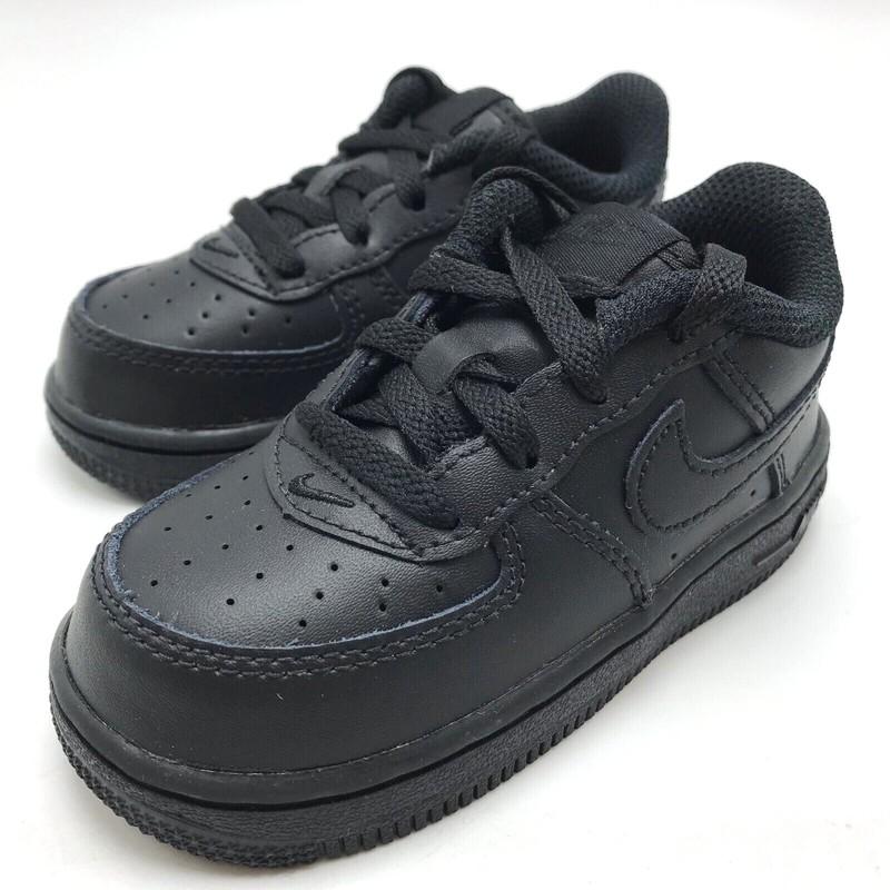 *NEW* Toddler Baby Nike Air Force 1 LE (TD) Black / Black (DH2926 001) 