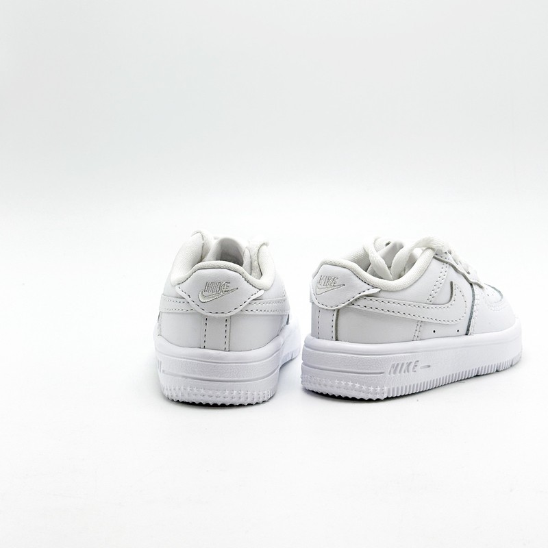 *NEW* TODDLER BABY NIKE AIR FORCE 1 LOW (TD) WHITE / WHITE (IF1674 100) 
