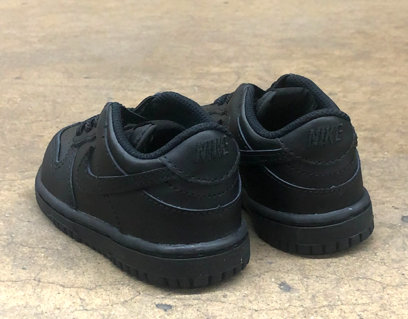 *NEW* TODDLER BABY NIKE DUNK LOW (TD) BLACK/BLACK (FB9107 009)