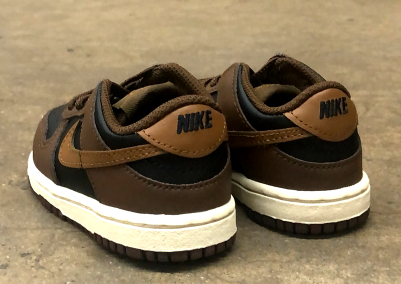 *NEW* TODDLER BABY NIKE DUNK LOW (TD) BLACK/CACAO WOW (FB9107 006) 