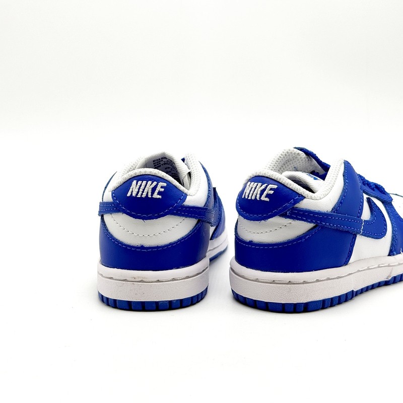 *NEW* TODDLER BABY NIKE DUNK LOW (TD) WHITE/HYPER ROYAL (FB9107 131)