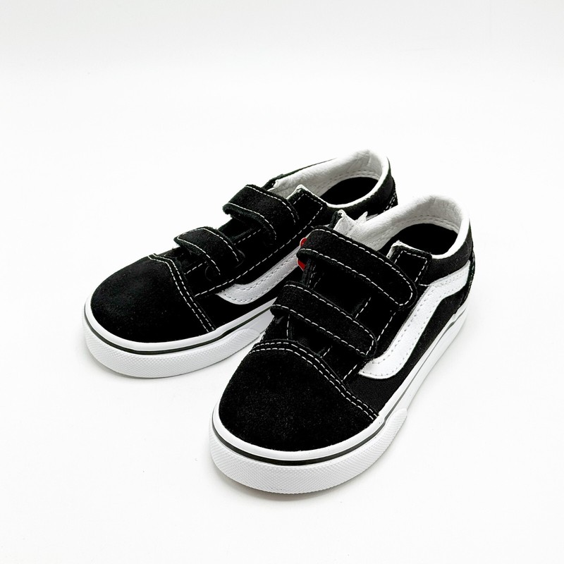 *NEW* Toddler BABY VANS Old Skool V Shoe (TD) BLACK (VN000D3YBLK) 