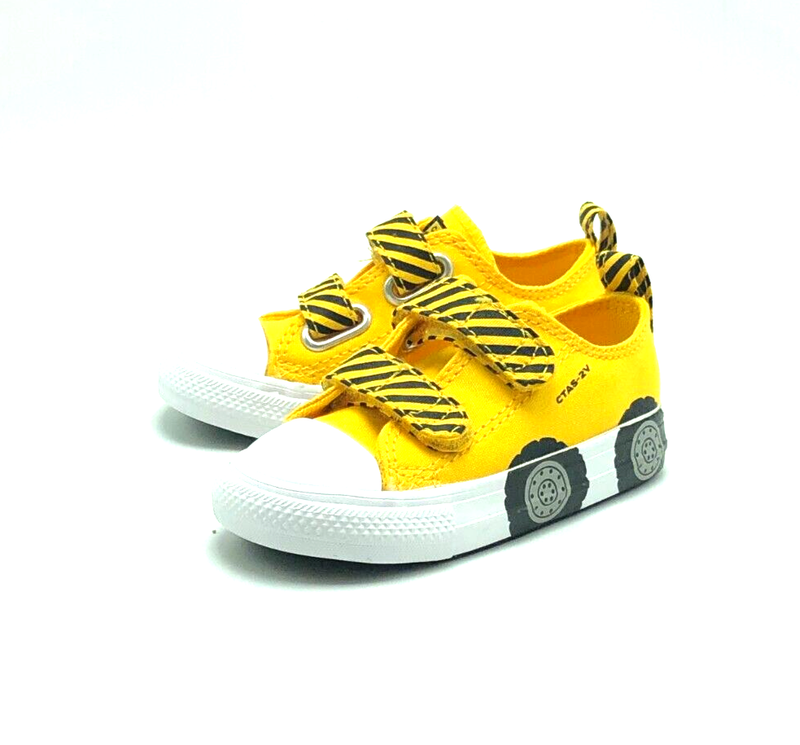 *NEW* Toddler CONVERSE CT All Star Construction Truck Strap Low Yellow (A11466F)