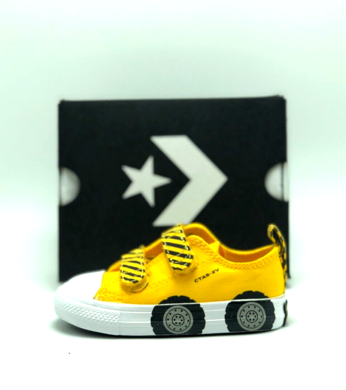 *NEW* Toddler CONVERSE CT All Star Construction Truck Strap Low Yellow (A11466F)