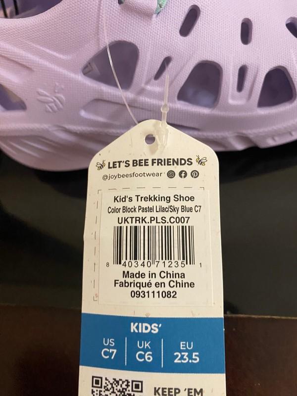 NEW TODDLER GIRL'S SIZE 7 JOYBEES TREKKING SHOES
