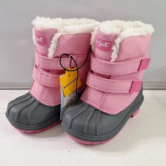 NEW Toddler Girls Denver Winter Waterproof Boots Pink - Cat & Jack