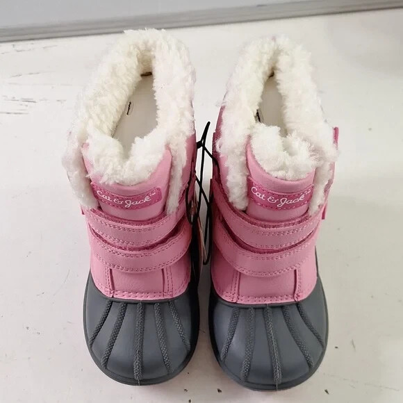 NEW Toddler Girls Denver Winter Waterproof Boots Pink - Cat & Jack