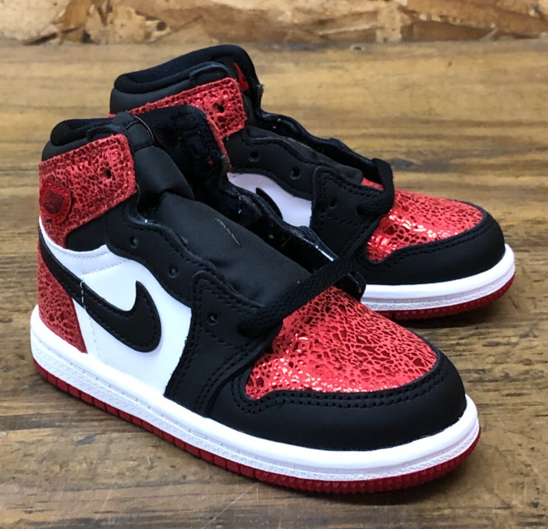 *NEW* TODDLER NIKE AIR JORDAN 1 RETRO HIGH OG (TD) VARSITY RED (FD2598 602)