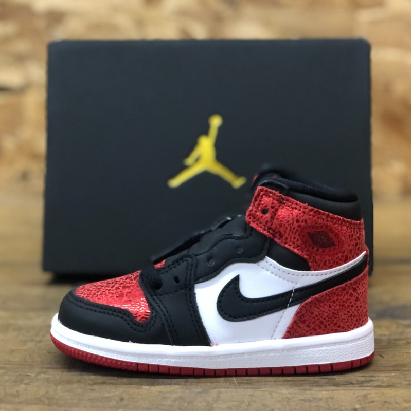 *NEW* TODDLER NIKE AIR JORDAN 1 RETRO HIGH OG (TD) VARSITY RED (FD2598 602)
