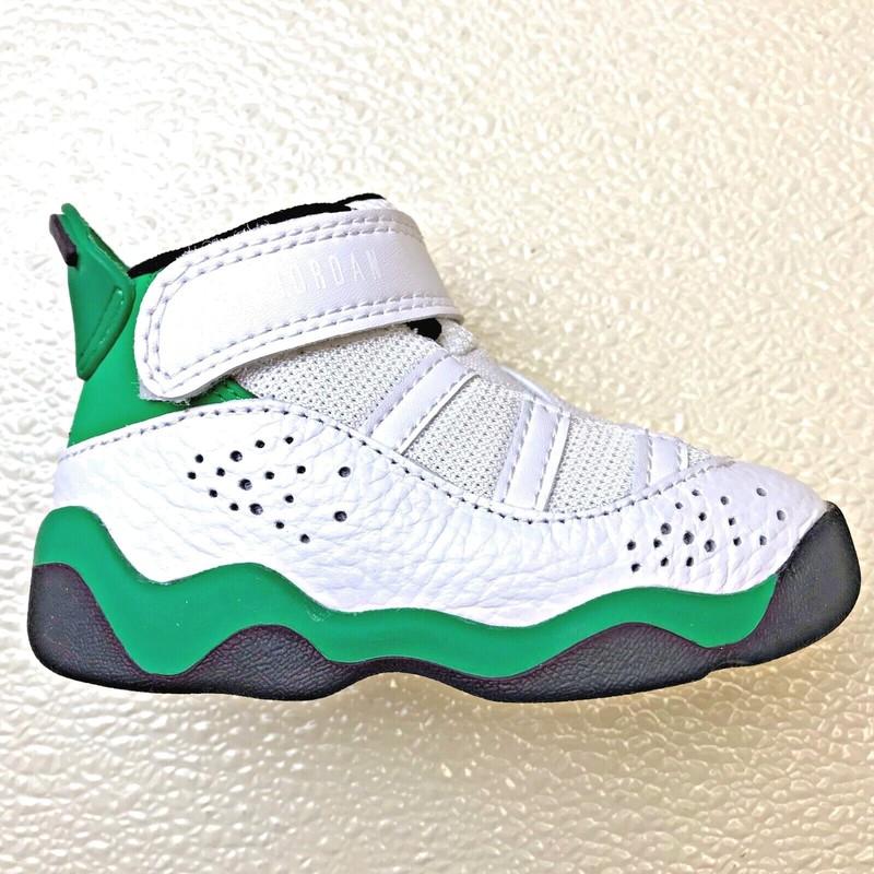 *NEW* TODDLER Nike Jordan 6 Rings (TD) White/Green (323420 131) Sz 3.0C - 10.0C