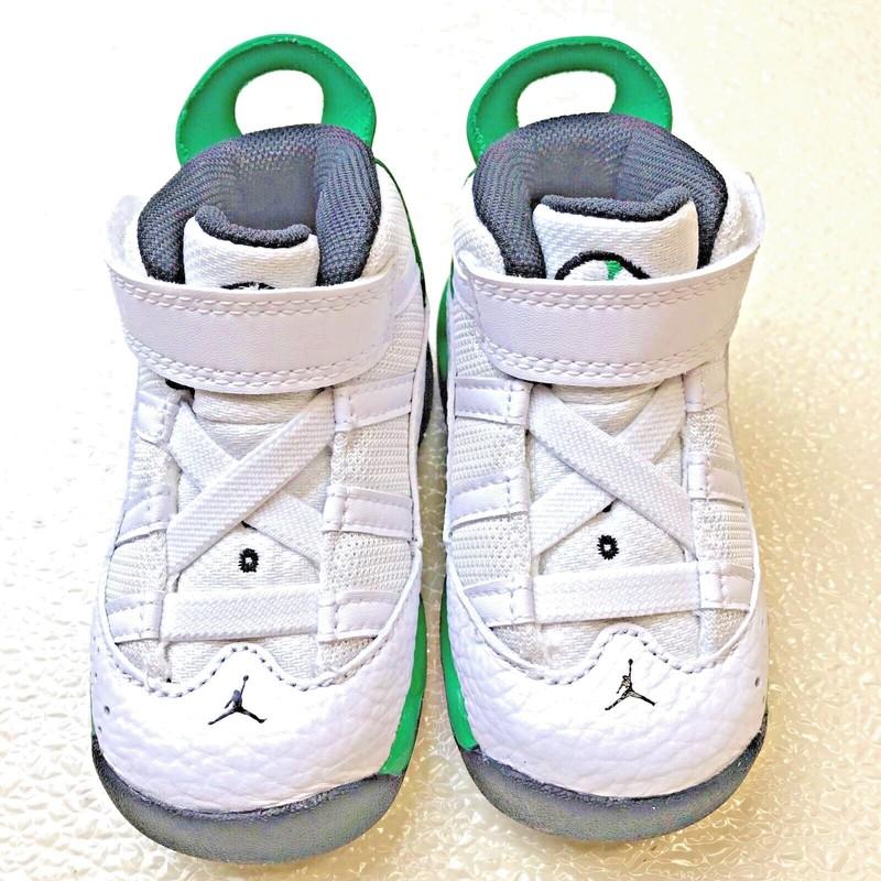 *NEW* TODDLER Nike Jordan 6 Rings (TD) White/Green (323420 131) Sz 3.0C - 10.0C