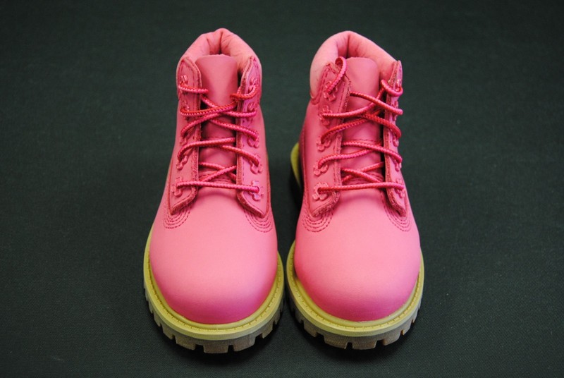 NEW TODDLER TIMBERLAND TB0A6BE6EAL 6" PREMIUM WP BOOT BRIGHT PINK NUBUCK