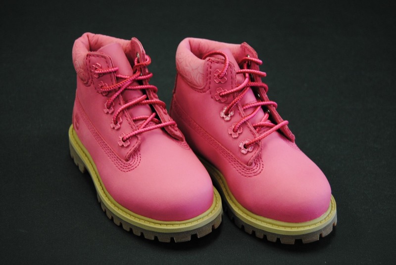 NEW TODDLER TIMBERLAND TB0A6BE6EAL 6" PREMIUM WP BOOT BRIGHT PINK NUBUCK