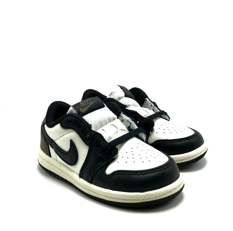 *NEW* TODDLERS BABY NIKE AIR JORDAN 1 RETRO LOW(TD) SAIL/DARK MOCHA (FQ5435 102)