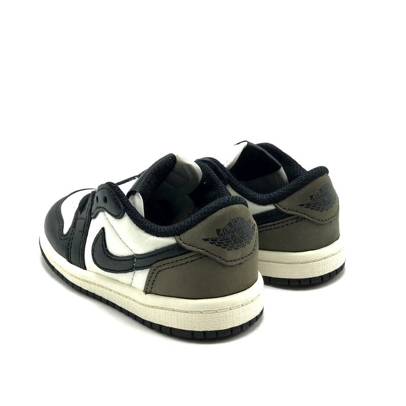 *NEW* TODDLERS BABY NIKE AIR JORDAN 1 RETRO LOW(TD) SAIL/DARK MOCHA (FQ5435 102)