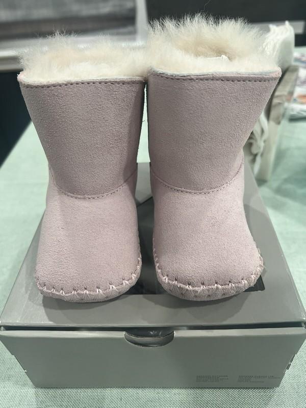 NEW UGG CADEN BOOTIE BOOTS INFANT BABY PINK 0/1 XS