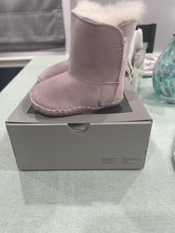 NEW UGG CADEN BOOTIE BOOTS INFANT BABY PINK 0/1 XS