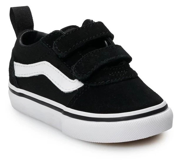 NEW Vans Ward V Toddler Boys Shoes Size 7T Black White