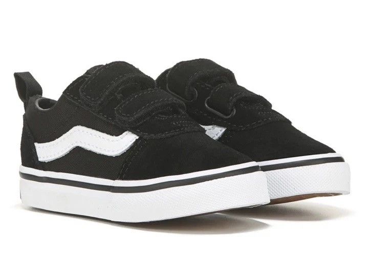 NEW Vans Ward V Toddler Boys Shoes Size 7T Black White
