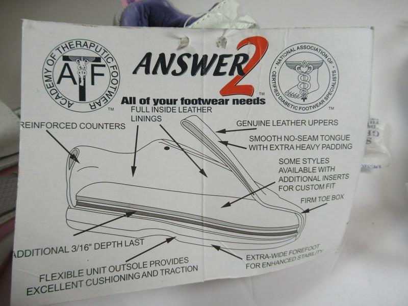 New W/Box Answer 2 Size 4.5 Wide Toddler Baby Therapeutic Orthopedic Pink White