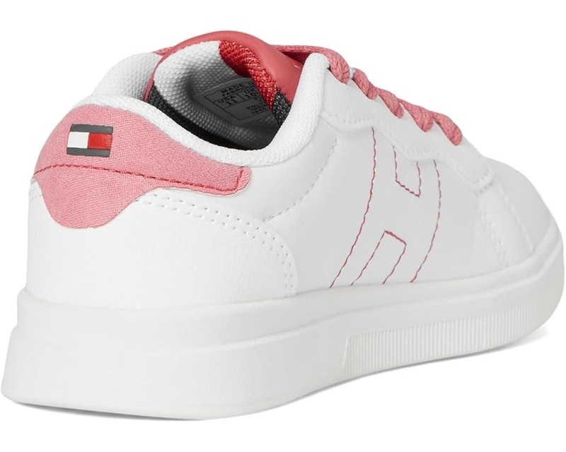 NEW White Pink Girl's Shoes Tommy Hilfiger Kids Cayman 3.0 Size 12 Or 2
