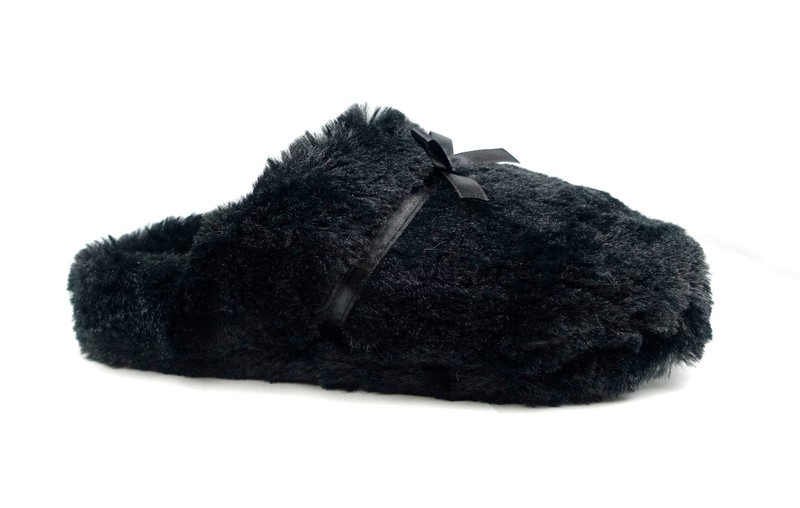 New Women House Slipper Coral Fur Butterfly Bow Slipper Warm Comfortable-304