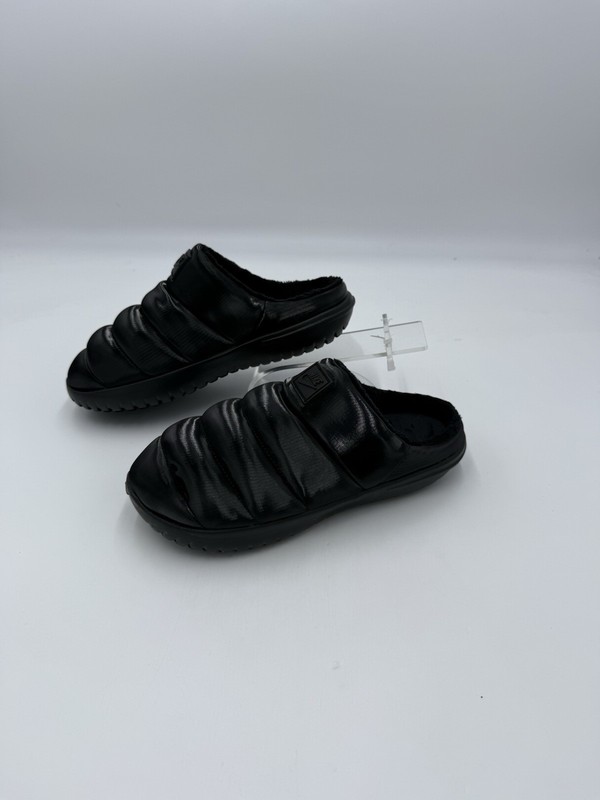 NEW Women's Nike Burrow SE Triple Black Slides Sandals Slip On FZ7940 002