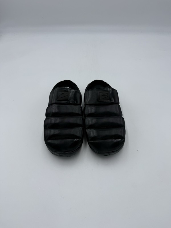 NEW Women's Nike Burrow SE Triple Black Slides Sandals Slip On FZ7940 002