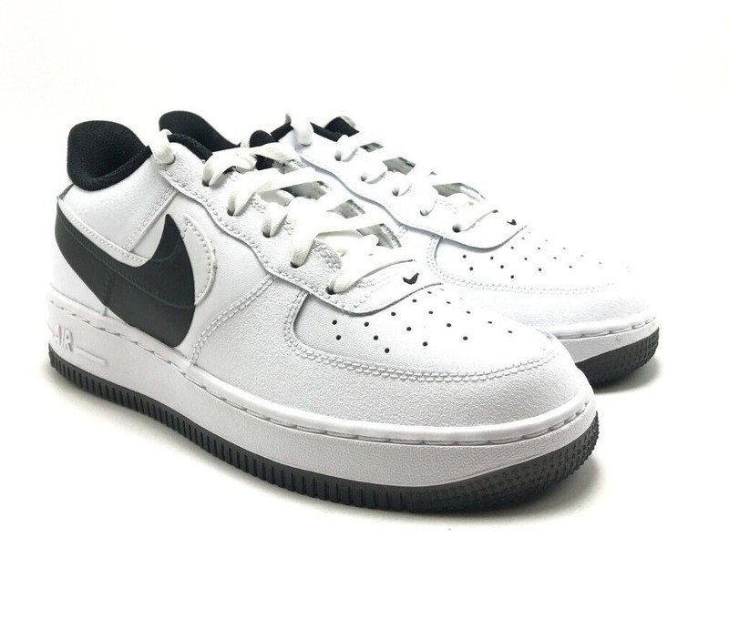 *NEW* Youth Grade-School Nike Air Force 1 LV8 (GS) White / Black (FQ4118 100)