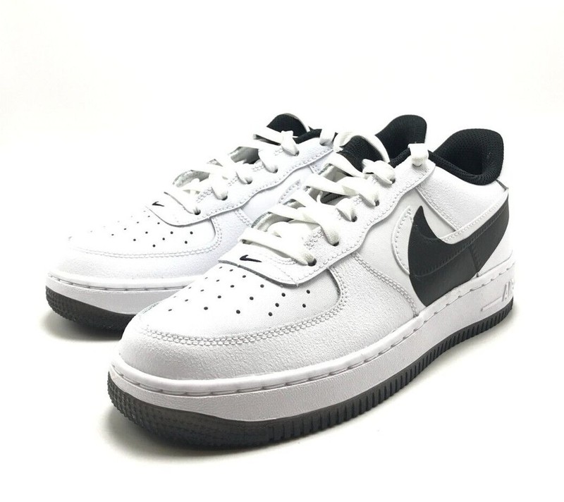 *NEW* Youth Grade-School Nike Air Force 1 LV8 (GS) White / Black (FQ4118 100)