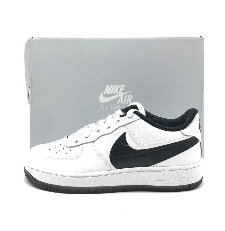 *NEW* Youth Grade-School Nike Air Force 1 LV8 (GS) White / Black (FQ4118 100)