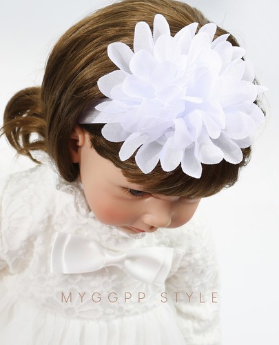 Newborn Baby Girl Pram Shoes Infant Outfit Wedding Party Hair Headband Set 0-18M