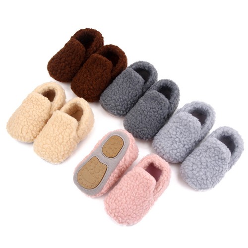 Newborn Infant Baby Boy Girl Slip On Pram Shoes Toddler Pre-Walker Casual Shoes
