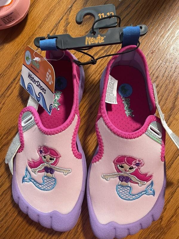 Newtz Girls water shoes Pink Mermaid Sizes Available 5-6 9-10
