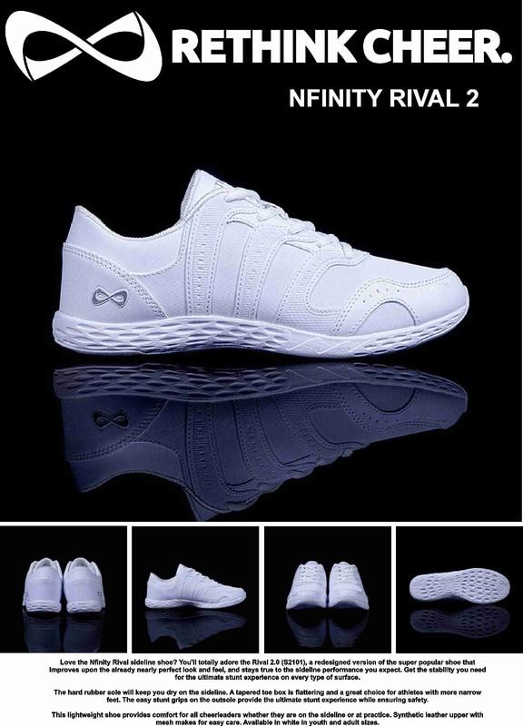 NFINITY Rival 2 Cheerleading Shoes white Y 1