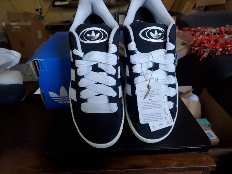 NIB - Adidas CAMPUS 00s ORIGINALS CORE BLACK/OFF WHITE WOMENS Size 8.5 # JP9163