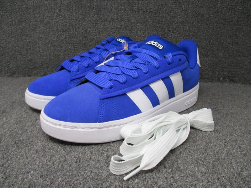 NIB Adidas Mens 10.5 Grand Court Alpha 00s IH3846 Blue White Shoes Sneakers NEW