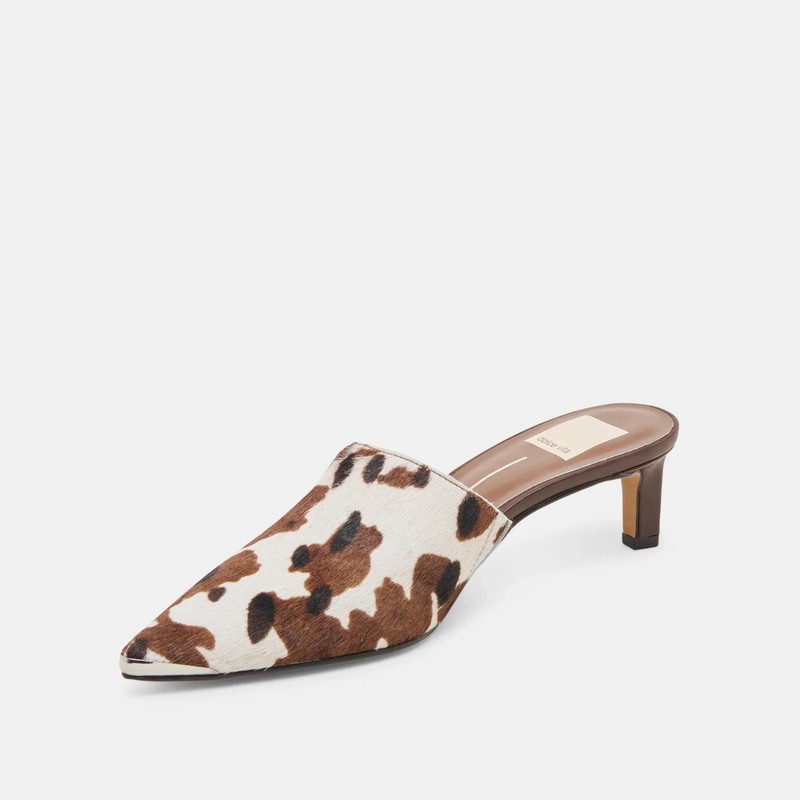 NIB Dolce Vita Women's Lexy Claf Hair Heels In Cocoa