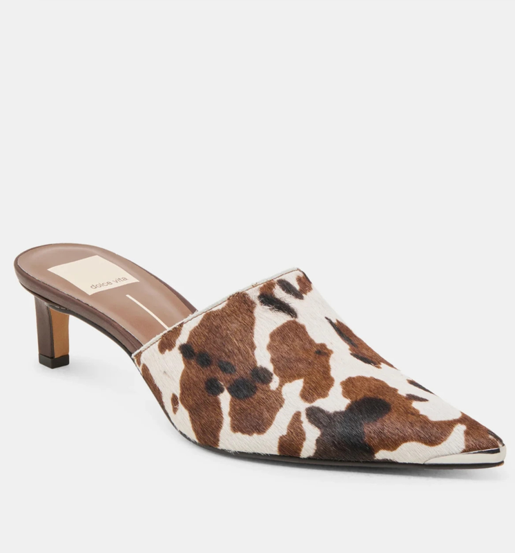 NIB Dolce Vita Women's Lexy Claf Hair Heels in Cocoa