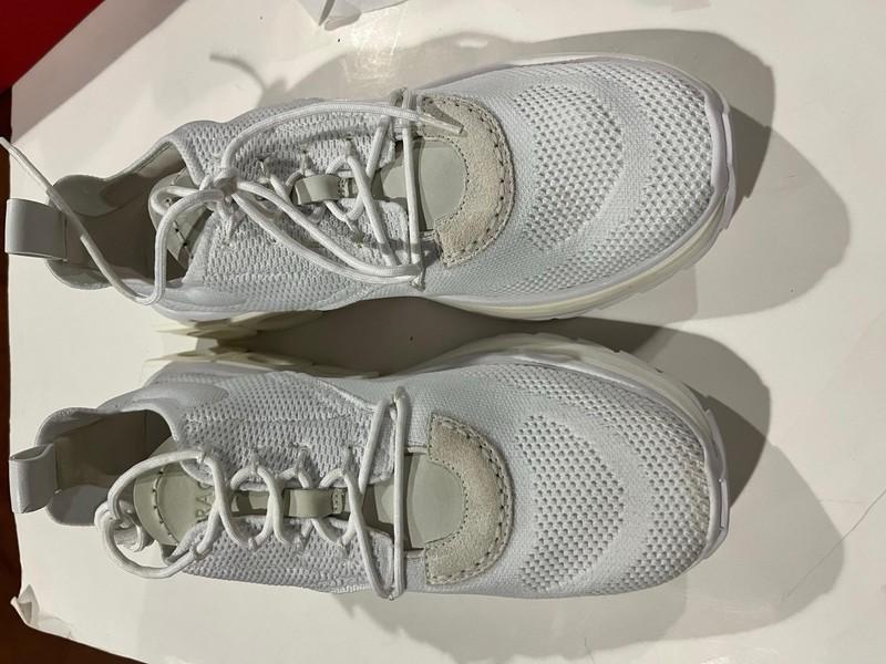 NIB FERRAGAMO NIMA KNIT WHITE SIZE 11 (12 US)