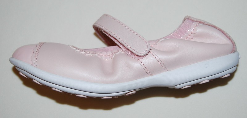 NIB GEOX Little GIrls Light Pink Jodie B. Mary Jane Ballet Flats Shoes 10.5 12