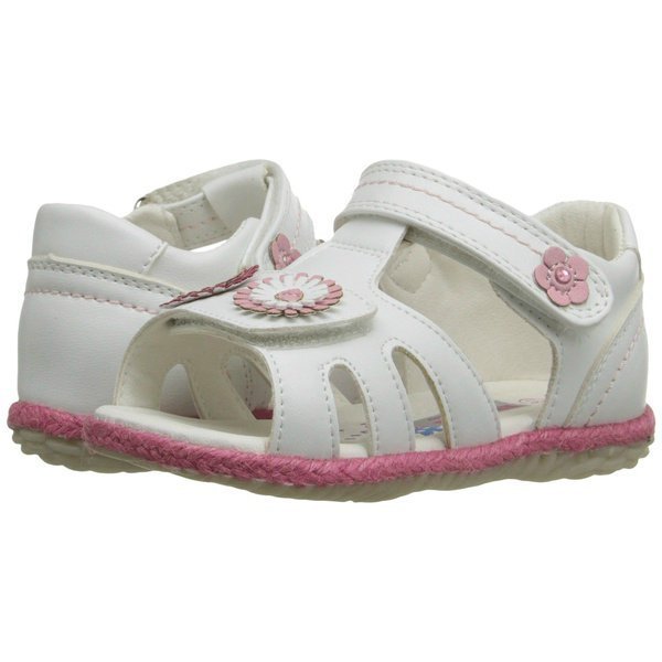 NIB Girls Sandals Beeko Fallon II White EU 25 26 US 8.5 9.5