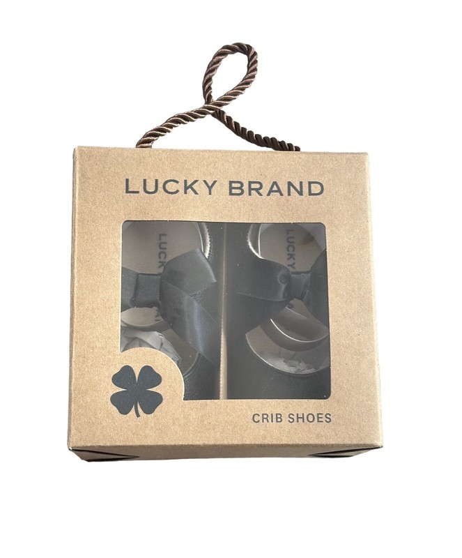 NIB Infant Girl Lucky Brand Mary Jane Crib Shoes 4 4C