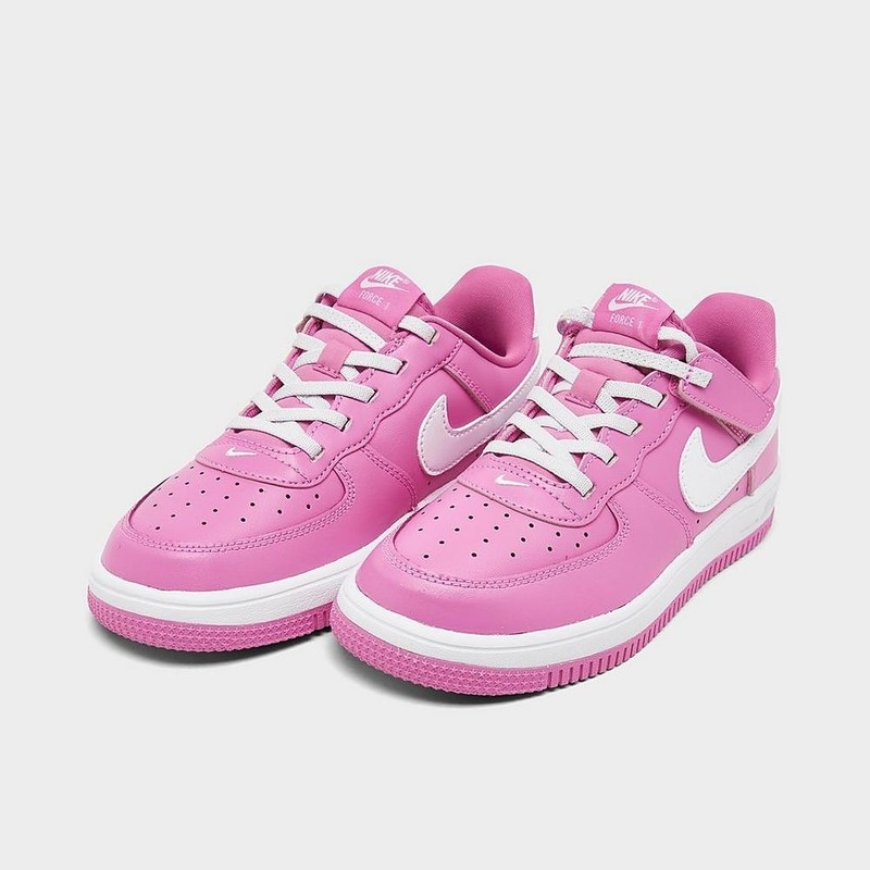 NIB Little Girl PS Nike Air Force 1 EasyOn FN0237 600 Playful Pink White